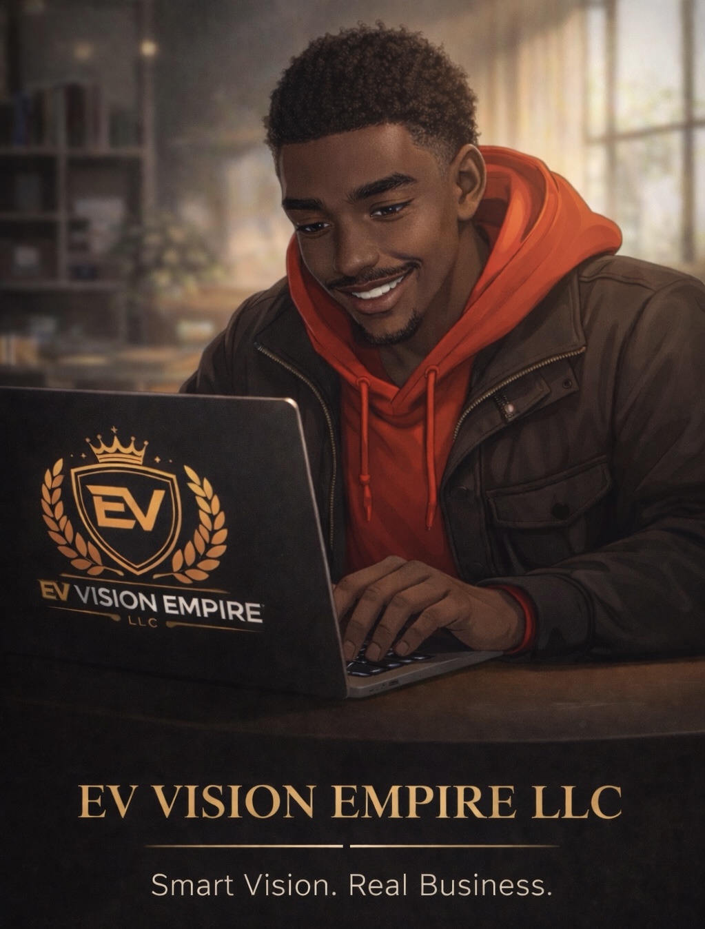 Futuristic digital empire